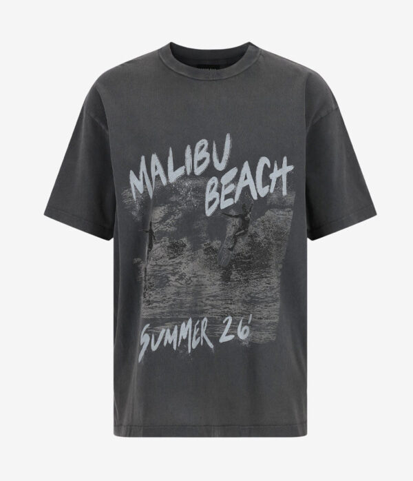 Anine Bing Cade Tee Surfer in Washed Black