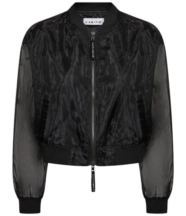 Haute L’Amitie Organza Bomber in Black