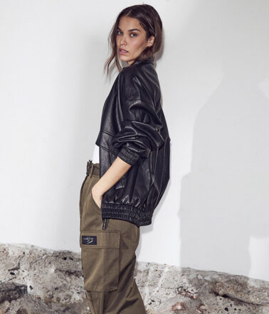 Haute L’Amitie Rizz PU Jacket in Black
