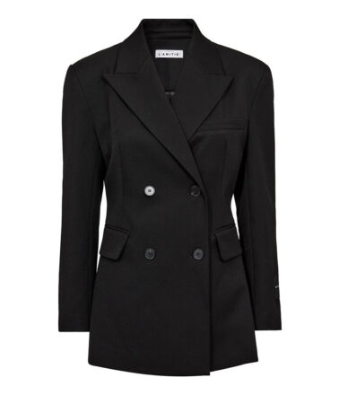Haute L’Amitie Premiere Waist Fit Blazer in Black