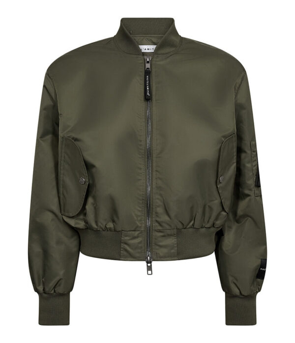 Haute L’Amitie Sally Crop Bomber in Army