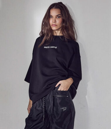 Haute L’Amitie Back Print Studio Short Sleeve Sweat