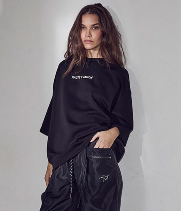Haute L’Amitie Back Print Studio Short Sleeve Sweat