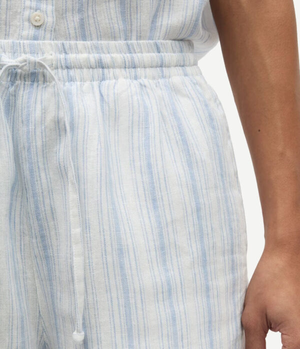 Samsoe Samsoe Samaren Shorts in Clear Blue Stripe