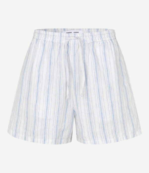 Samsoe Samsoe Samaren Shorts in Clear Blue Stripe