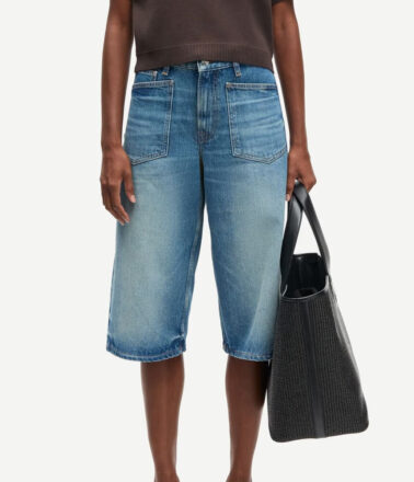 Samsoe Samsoe Saveyra Jorts in Oceanic Blue