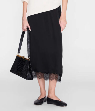 Anine Bing Shelby Skirt in Black