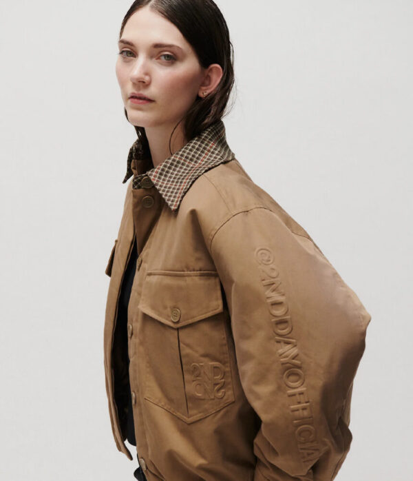 2NDDAY Juri Spring Trench Jacket in Winter Moss Camel