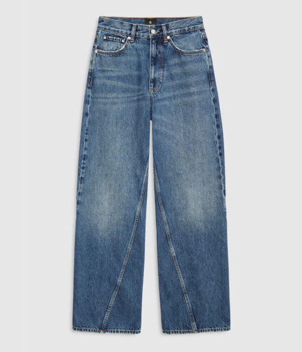 Anine Bing Brie Wide Leg Jean in Cabana Blue