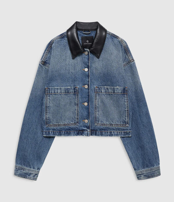 Anine Bing Yuma Jacket in Cabana Blue