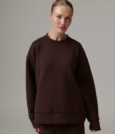 Day Birger Crewa Scuba Top in Grey Melange