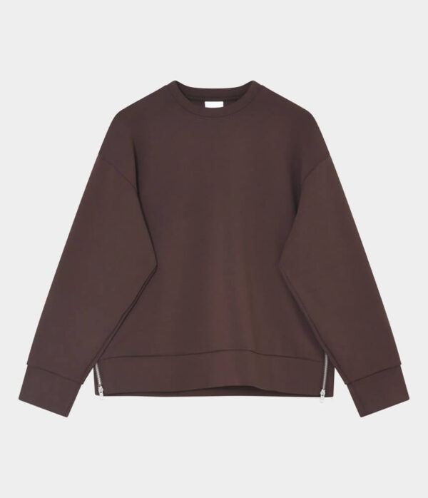 Day Birger Crewa Scuba Top in Grey Melange