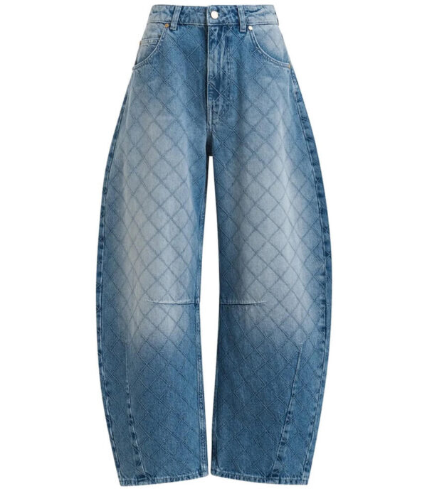 Essentiel Antwerp Katsu Barrel Leg Jean in Aquamarine Blue