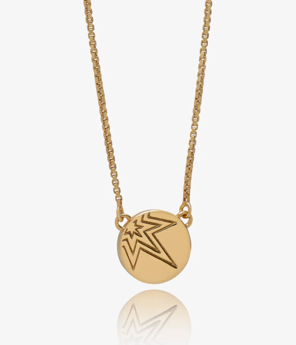 Rachel Jackson Mini Happy Face Necklace in Gold