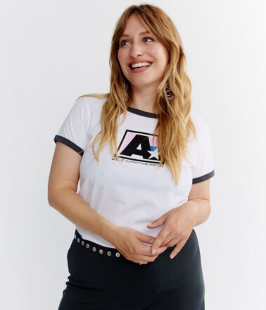 Atelje A Team Short Sleeve Tee Shirt in White