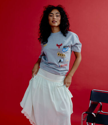 Atelje Pit Stop Short Sleeve Tee in Grey