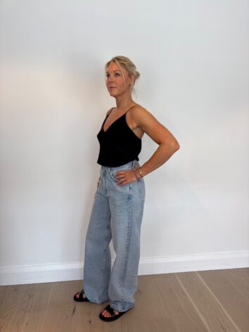 Agolde Low Curve Mid Rise Wide Leg Jean