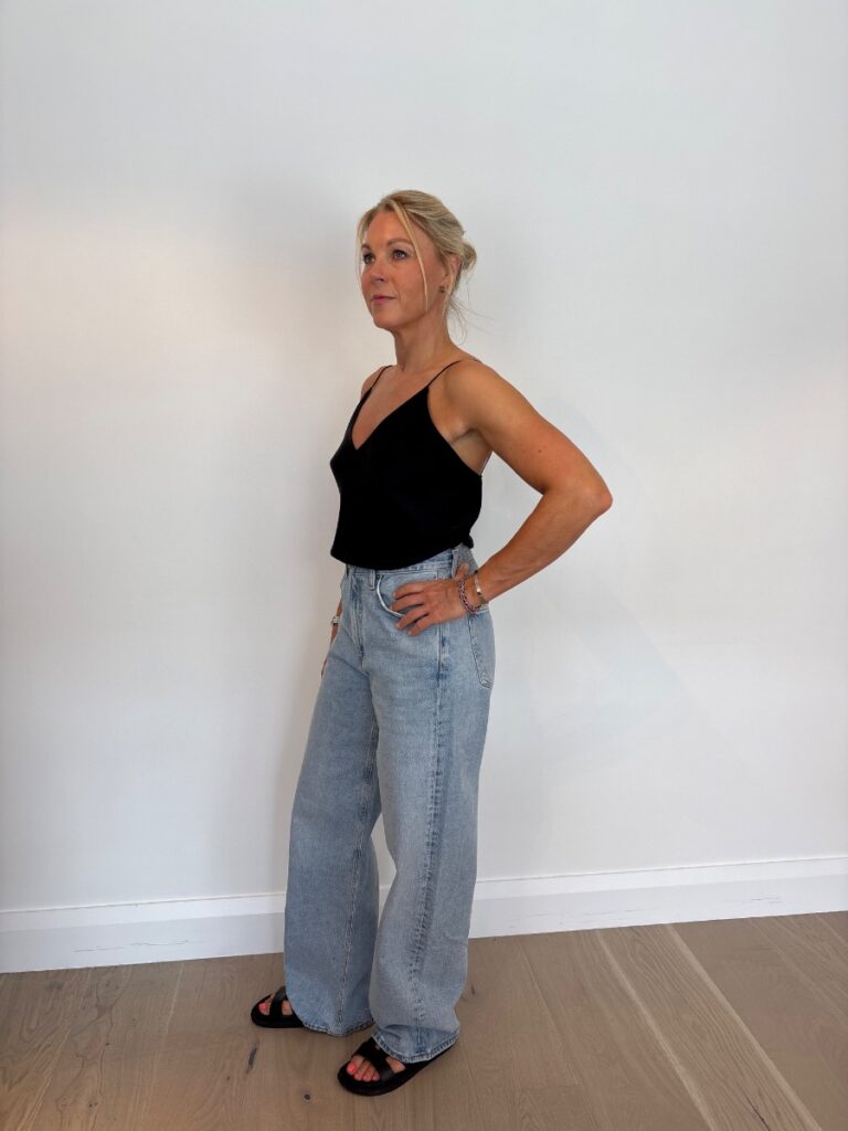 Agolde Low Curve Mid Rise Wide Leg Jean