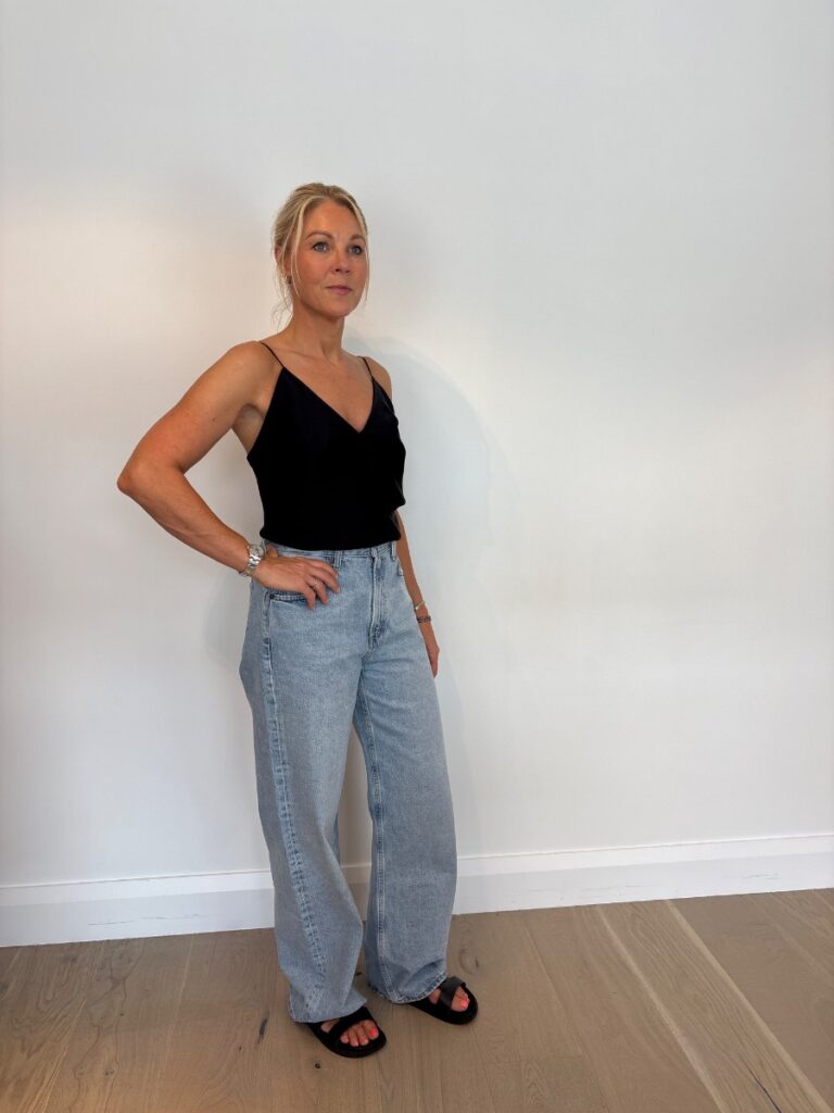 Agolde Low Curve Mid Rise Wide Leg Jean
