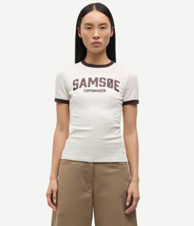 Samsoe Samsoe Sabond T Shirt in Egret Cream