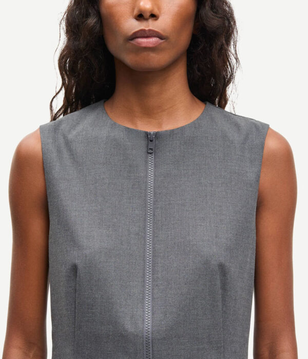 Samsoe Samsoe Sarima Vest Jacket in Ombre Blue