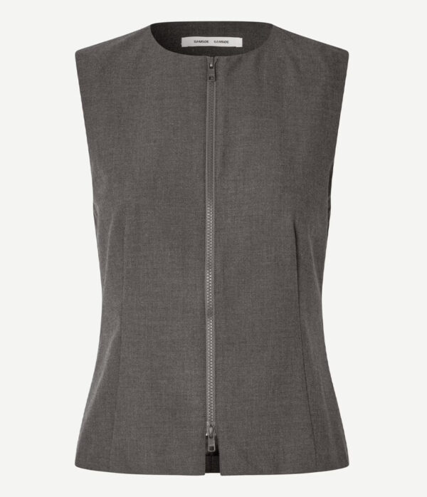 Samsoe Samsoe Sarima Vest Jacket in Ombre Blue