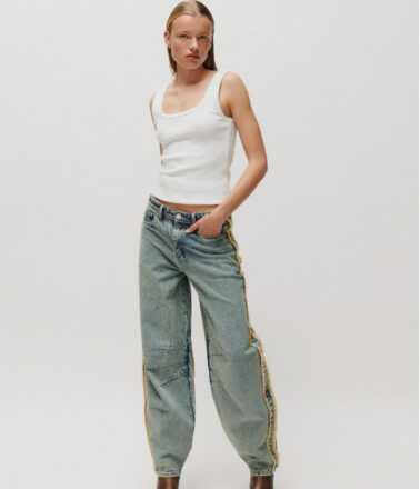 2ND DAY Bocarra Vintage Wash Denim Jean in Blue