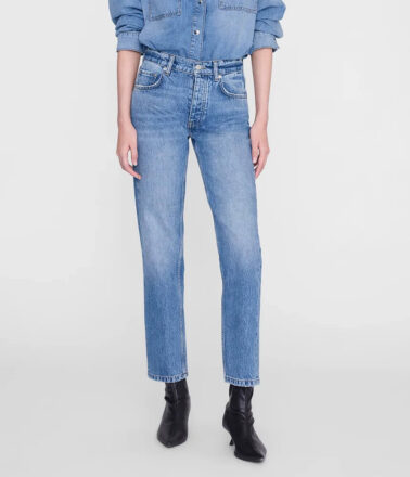 Anine Bing Jane Jean in Cascade Blue