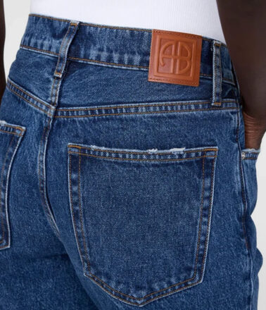 Anine Bing Roy Jean 34″ in Clean Indigo Blue