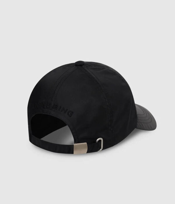 Anine Bing Jeremy Nylon Baseball Cap in Black