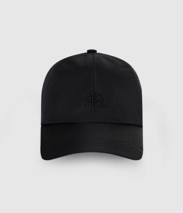 Anine Bing Jeremy Nylon Baseball Cap in Black