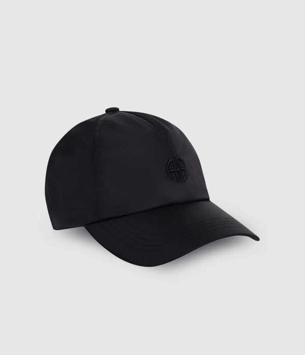 Anine Bing Jeremy Nylon Baseball Cap in Black