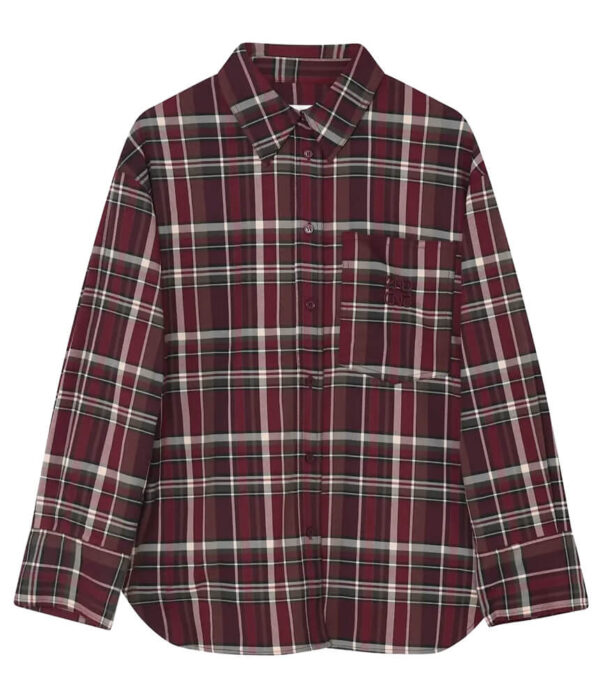 2NDDAY 2ND Manny Classic Flannel Shirt in Burgundy