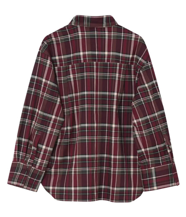 2NDDAY 2ND Manny Classic Flannel Shirt in Burgundy