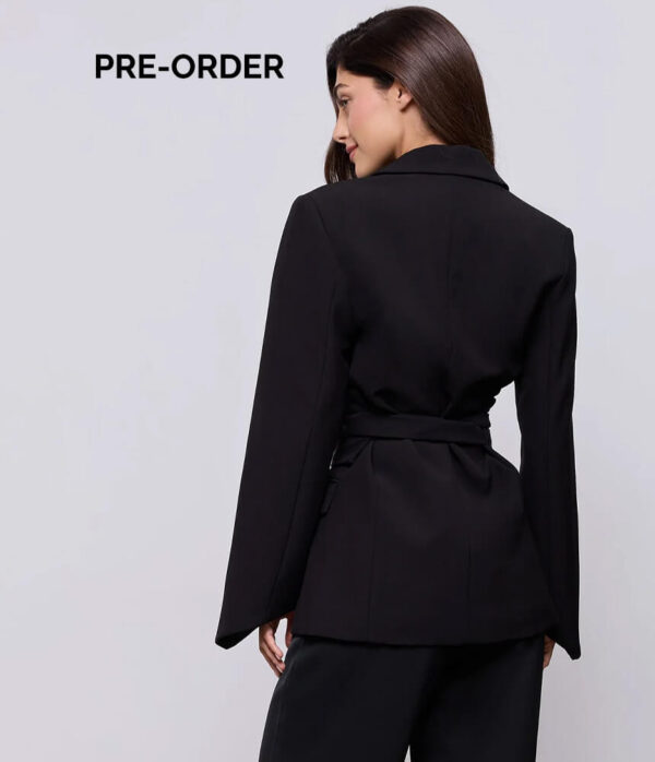 Odd Muse Belted Blazer in Black