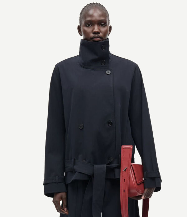 Samsoe Samsoe Sabianca Jacket in Salute Navy Blue