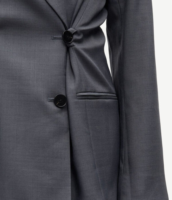 Samsoe Samsoe Saalmys Coat in Lead Grey