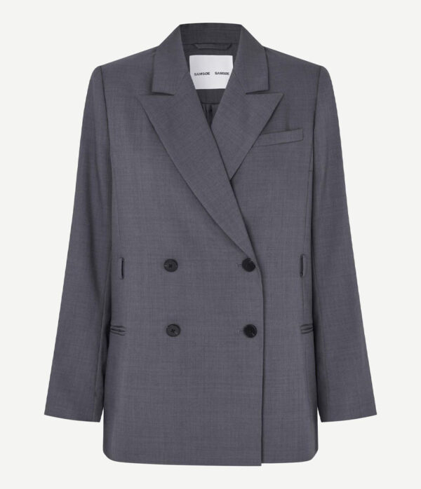 Samsoe Samsoe Saalmys Coat in Lead Grey