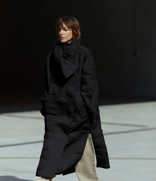 Day Birger Rombus Quilted Coat in Black