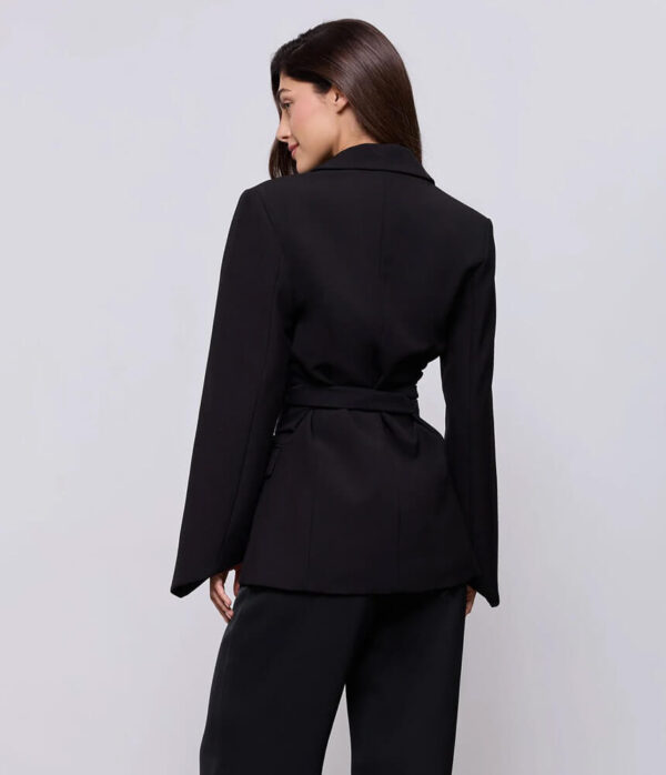 Odd Muse Belted Blazer in Black
