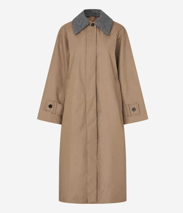 Samsoe Samsoe Saalmys Coat in Lead Grey