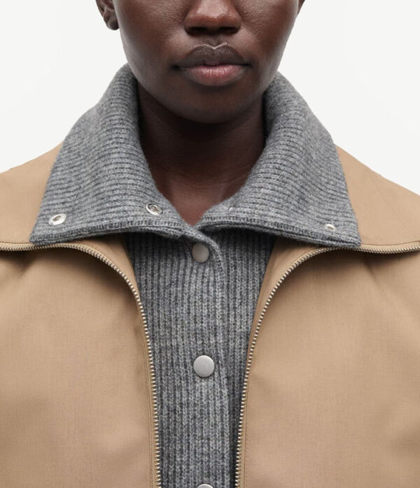 Samsoe Samsoe Sabianco Jacket in lead grey