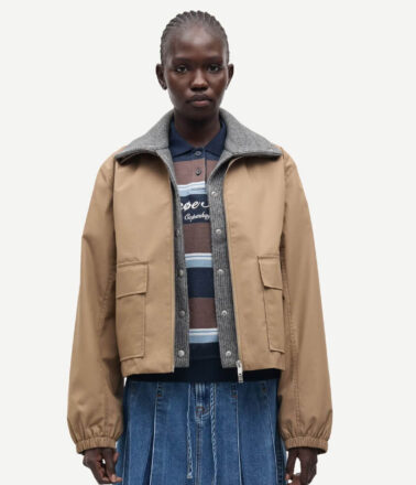 Samsoe Samsoe Sabianco Jacket in lead grey