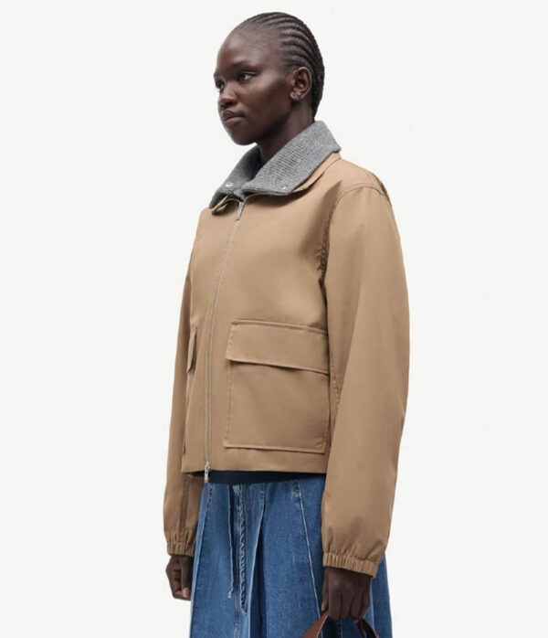 Samsoe Samsoe Sabianco Jacket in lead grey