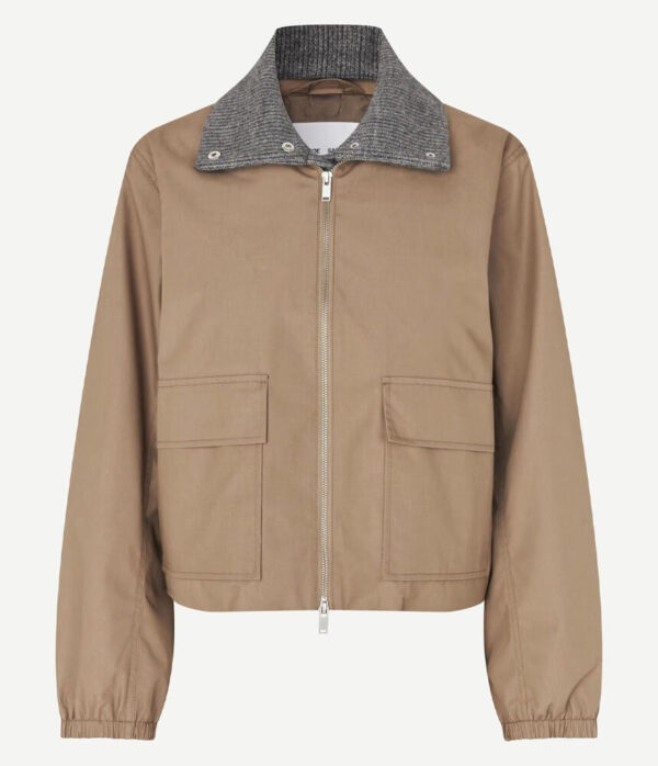 Samsoe Samsoe Sabianco Jacket in lead grey