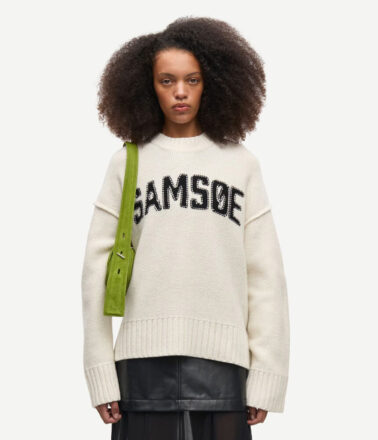 Samsoe Samsoe Sakeiku Sweater in Egret