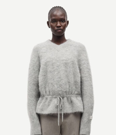 Samsoe Samsoe Saalmys Coat in Lead Grey