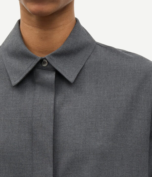 Samsoe Samsoe Salulu Short Sleeve Shirt in Ombre Blue
