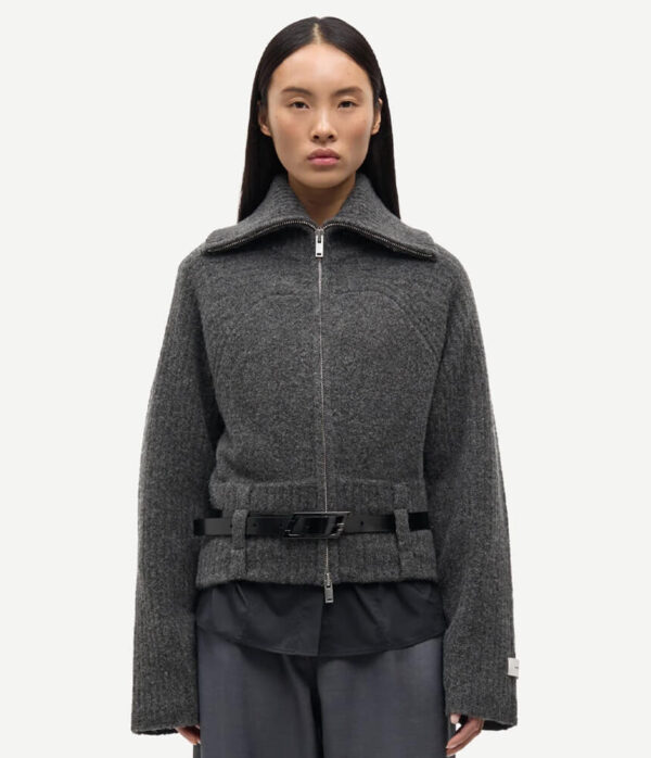Samsoe Samsoe Saalmys Coat in Lead Grey
