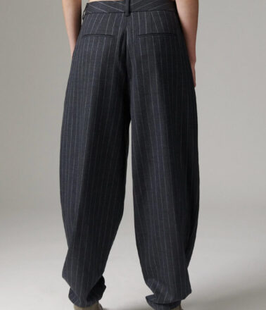 Day Birger Hedi Trouser in Grey Pinstripe